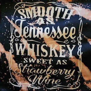 High Waisted, Athletic / Athleisure Shorts with Lyrics of “Tennessee Whiskey”